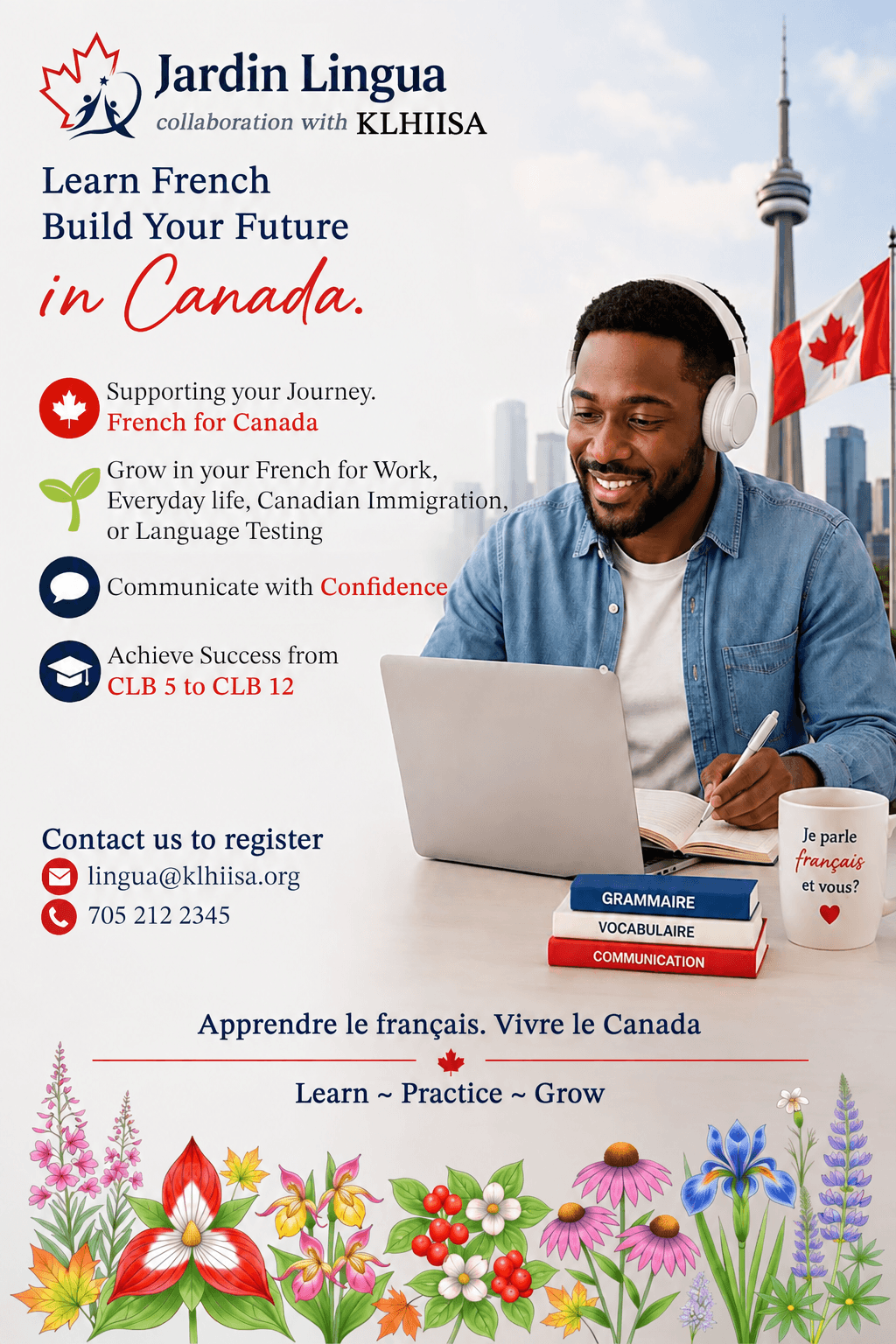 Jardin Lingua French Language Coaching flyer